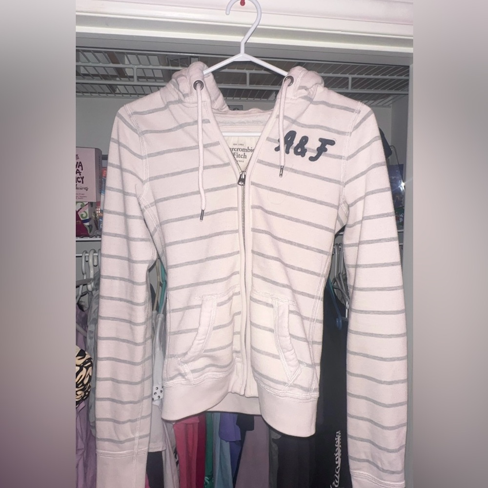 Abercrombie & Fitch 2000s Cropped Zip Up Sweater